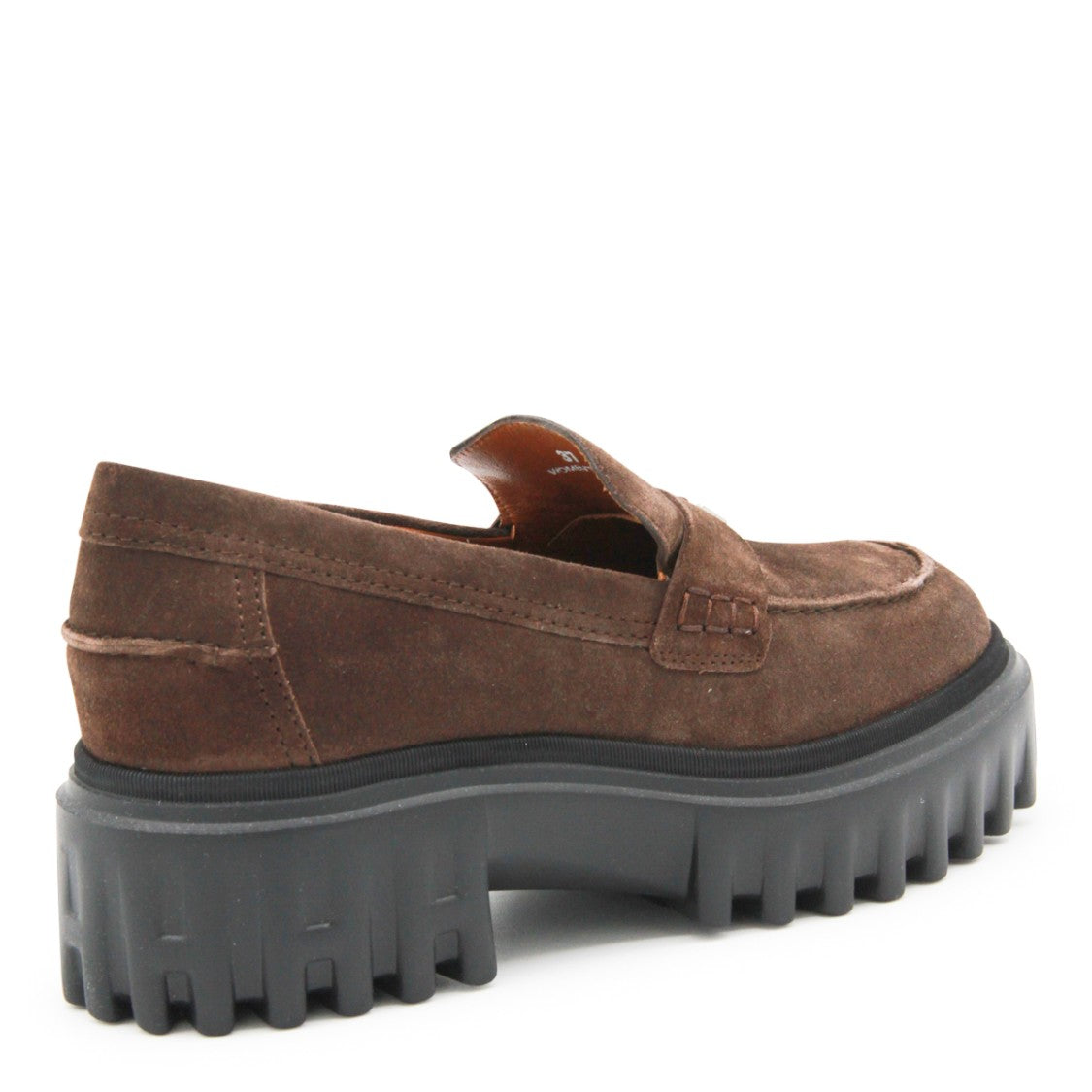 Hogan Brown Suede Monogram Logo Loafers