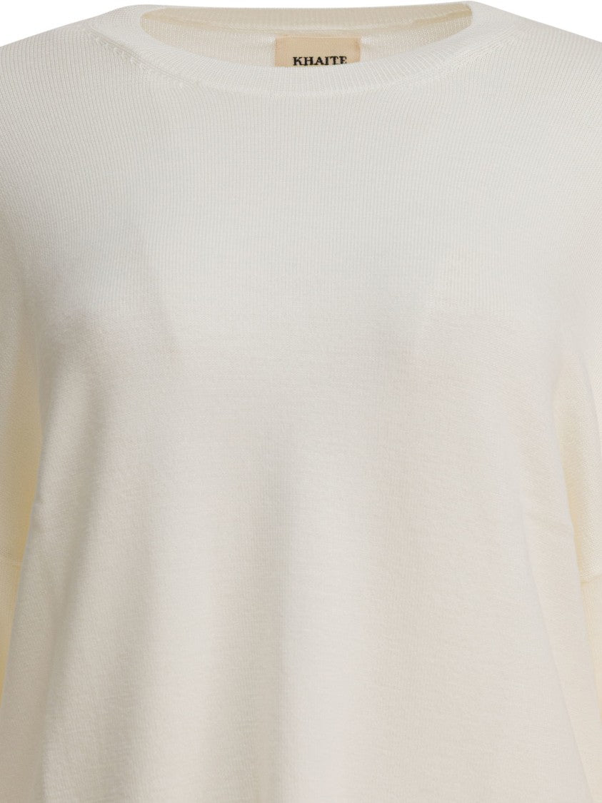 Khaite Relaxed-Fit Flared Silhouette Merino Wool Sweater
