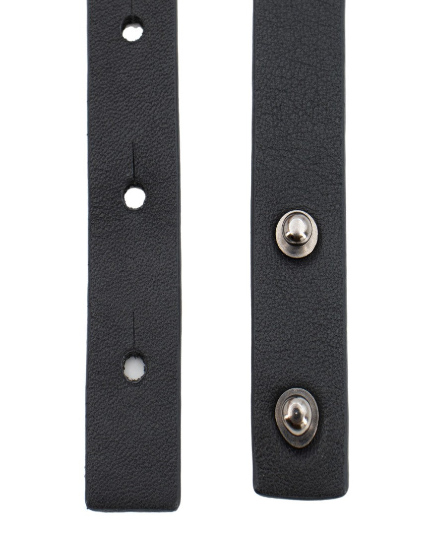 Le Tricot Perugia Belt With Buckle-Free Design And Textured Fabric Section