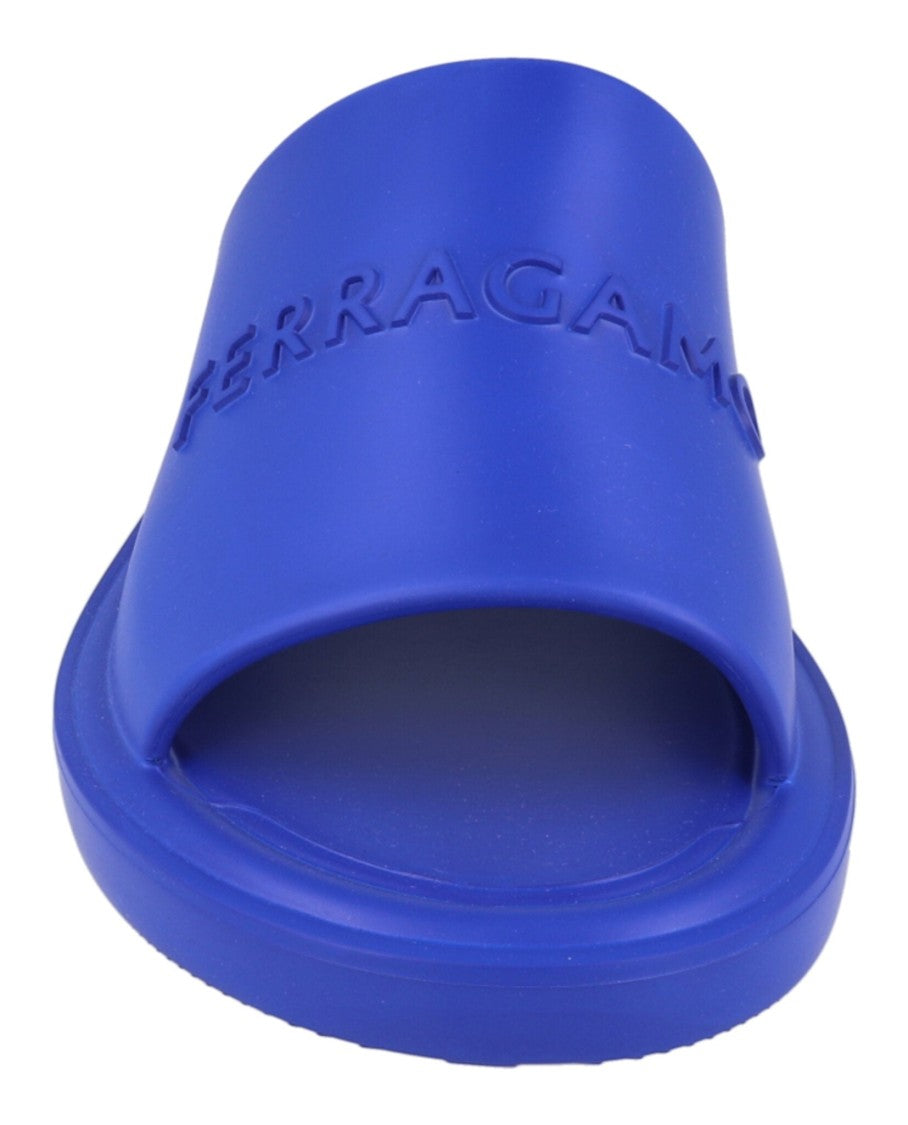 Ferragamo Giuneva Logo Embossed Slides