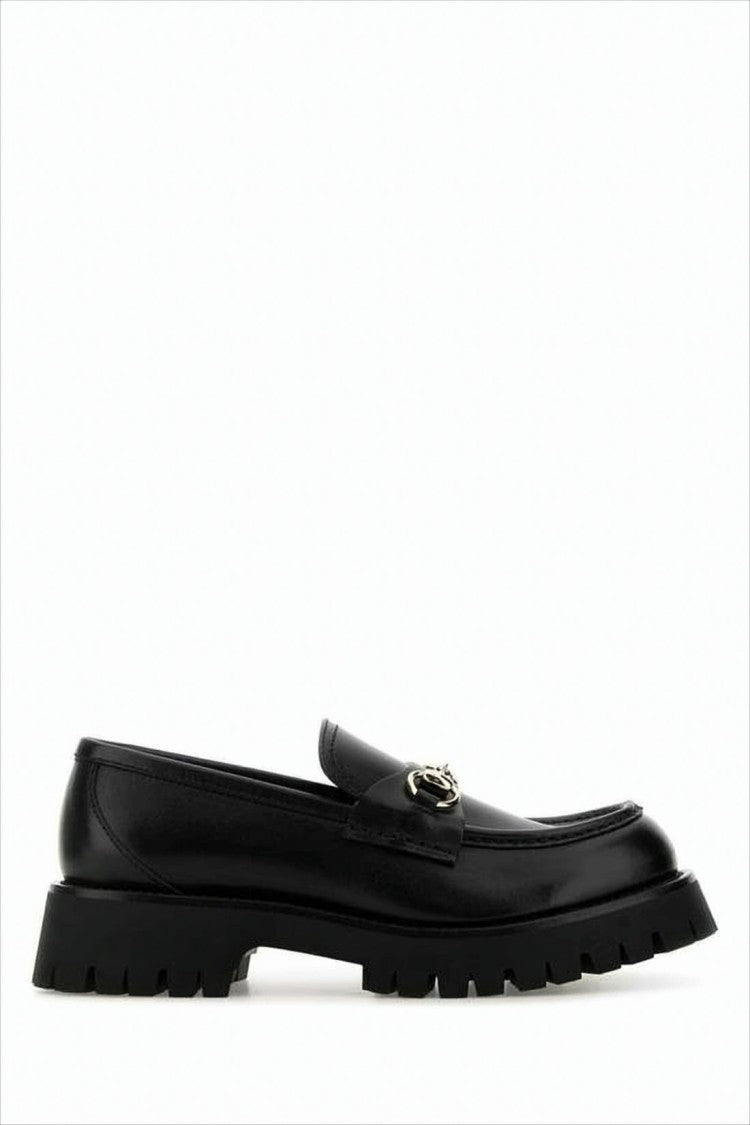 Gucci Chunky Sole Black Leather Loafers