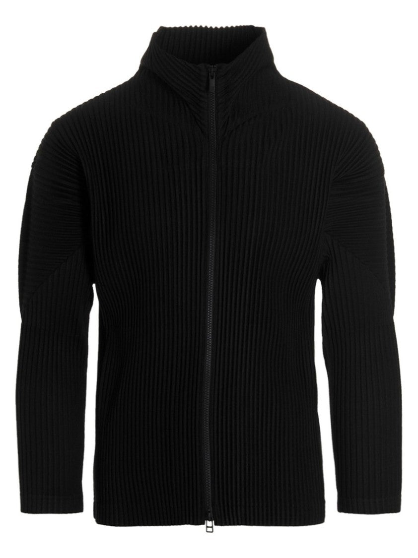Homme Plissé Issey Miyake Zip Sweatshirt – Black