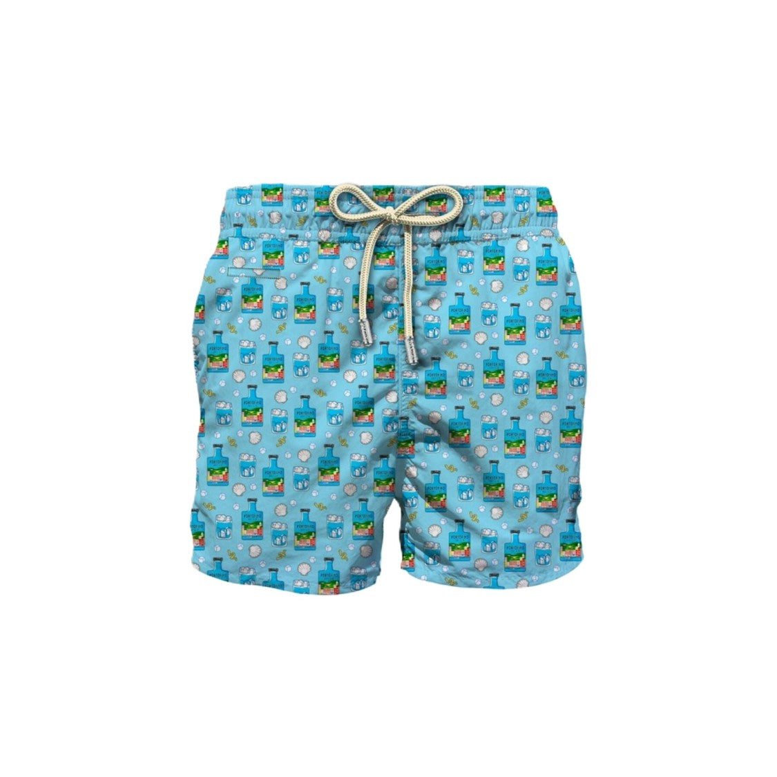 Mc2 Saint Barth Light Blue Lighting Micro Fantasy Swim Shorts