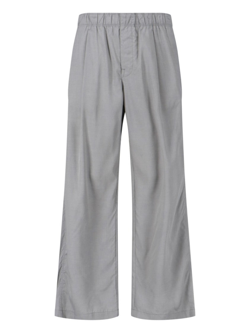 Our Legacy Gray Leisure Viscose-Blend Wide-Leg Pants