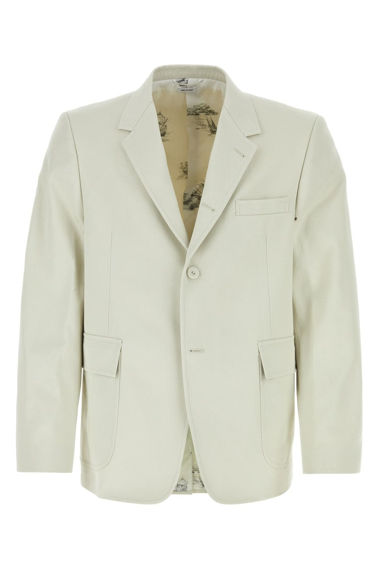 Thom Browne Chalk Cotton Blazer