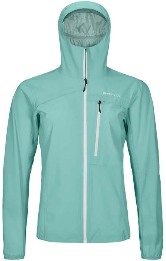 Ortovox Streamlined High Collar Jacket With Hood And Zipper Pockets