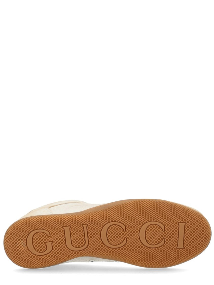 Gucci Shift Web Stripe Calfskin Sneakers