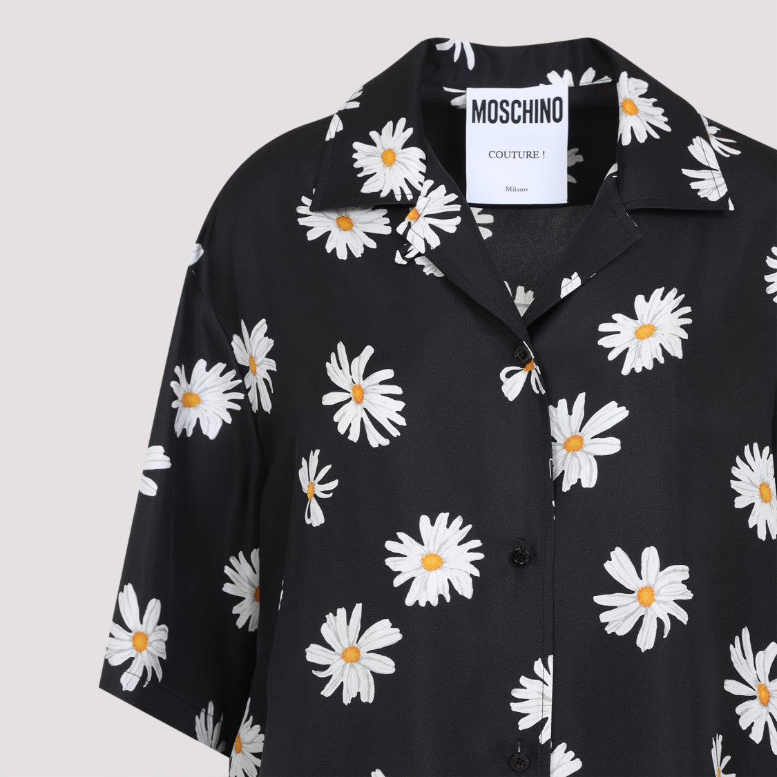 Moschino Floral Print Silk Shirt