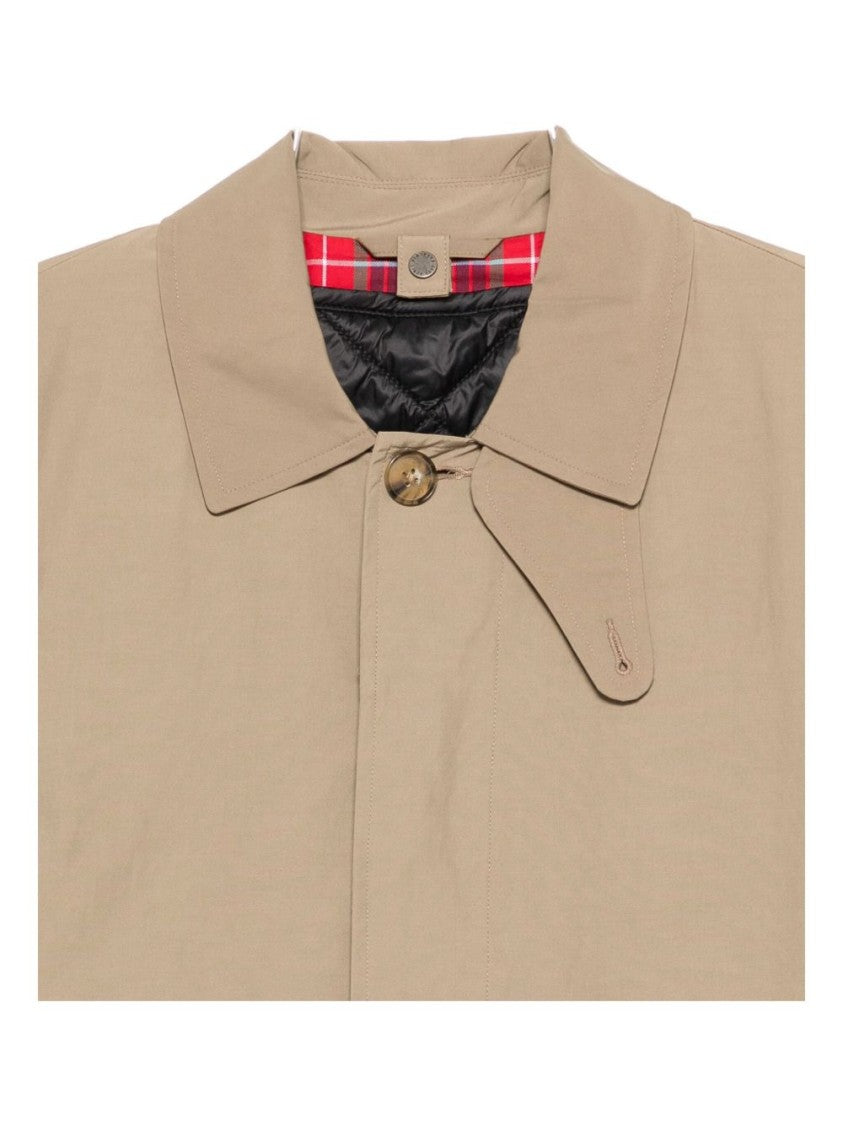 Baracuta Beige Lightweight Jacket With Classic Collar