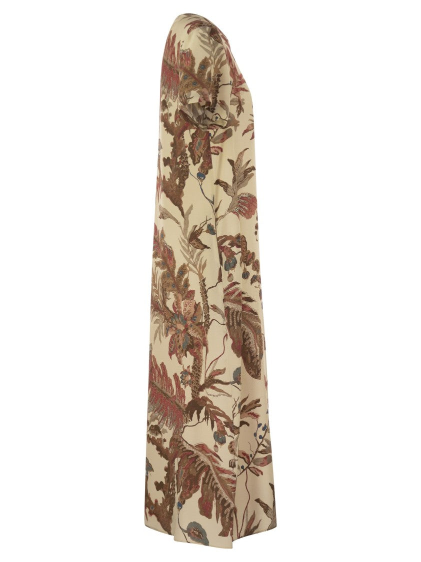 Max Mara Revere - Printed Silk T-Shirt Dress