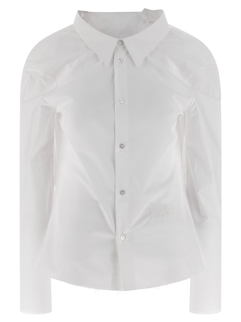 Mm6 By Maison Margiela 'Numeric Signature Mm6' Embroidered Shirt