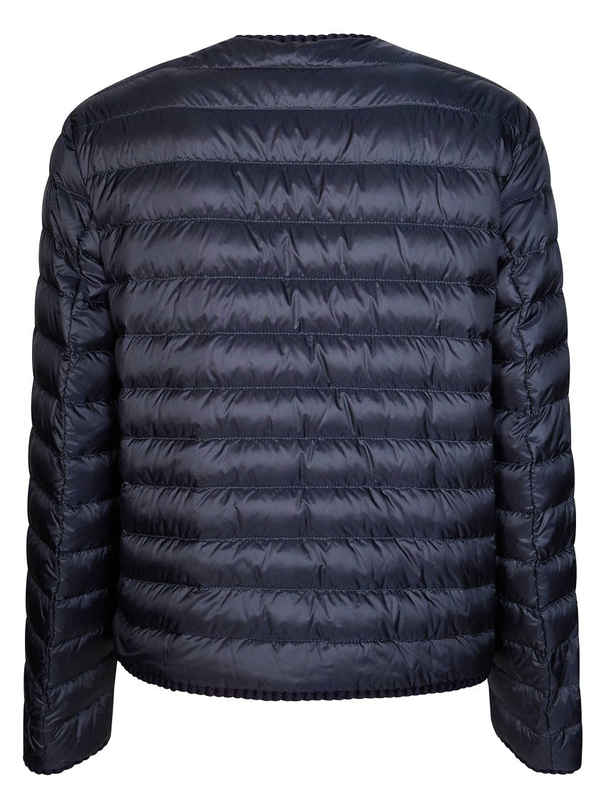 Moncler Circaete Cropped Quilted Gold Button Jacket