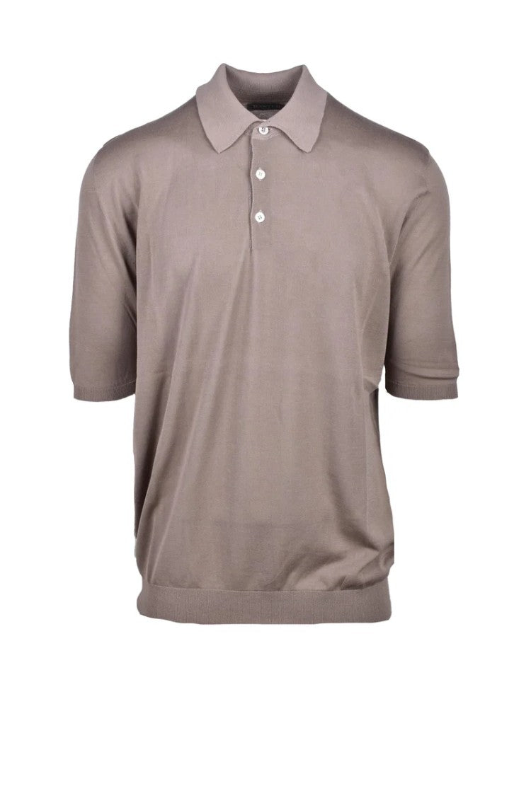 Hawico Brown Warm Cotton Polo Shirt