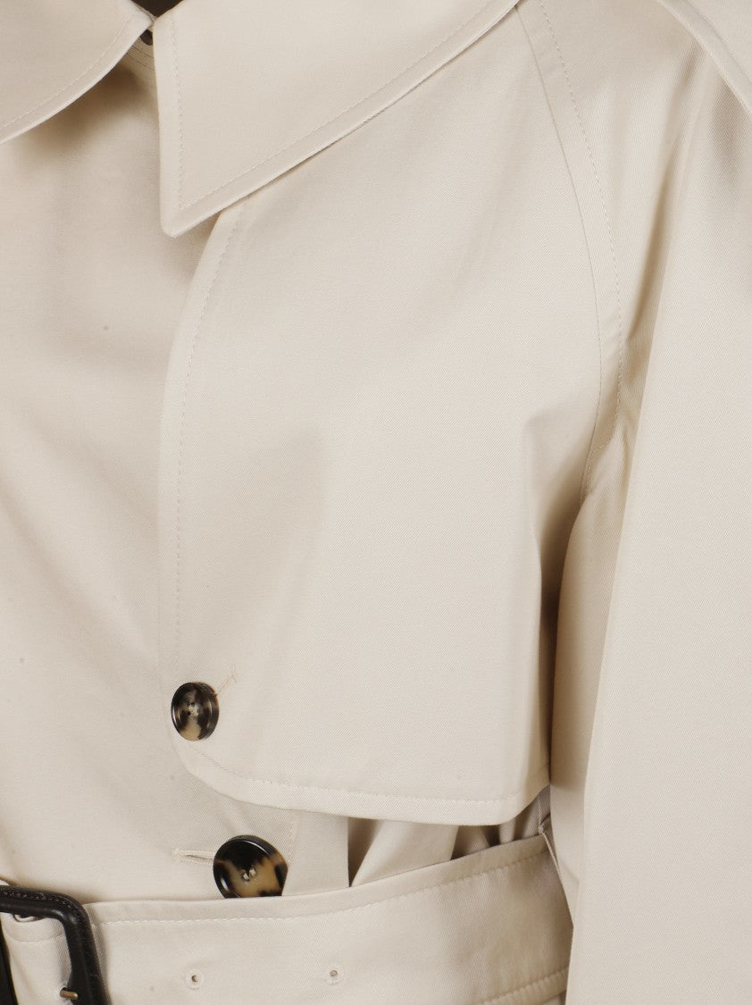 Burberry Classic Double-Breasted Beige Trench Coat With Tortoiseshell Buttons