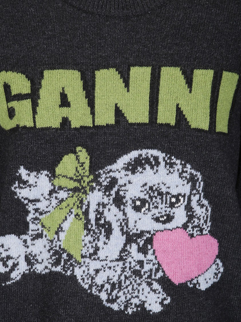 Ganni Printed Sweater
