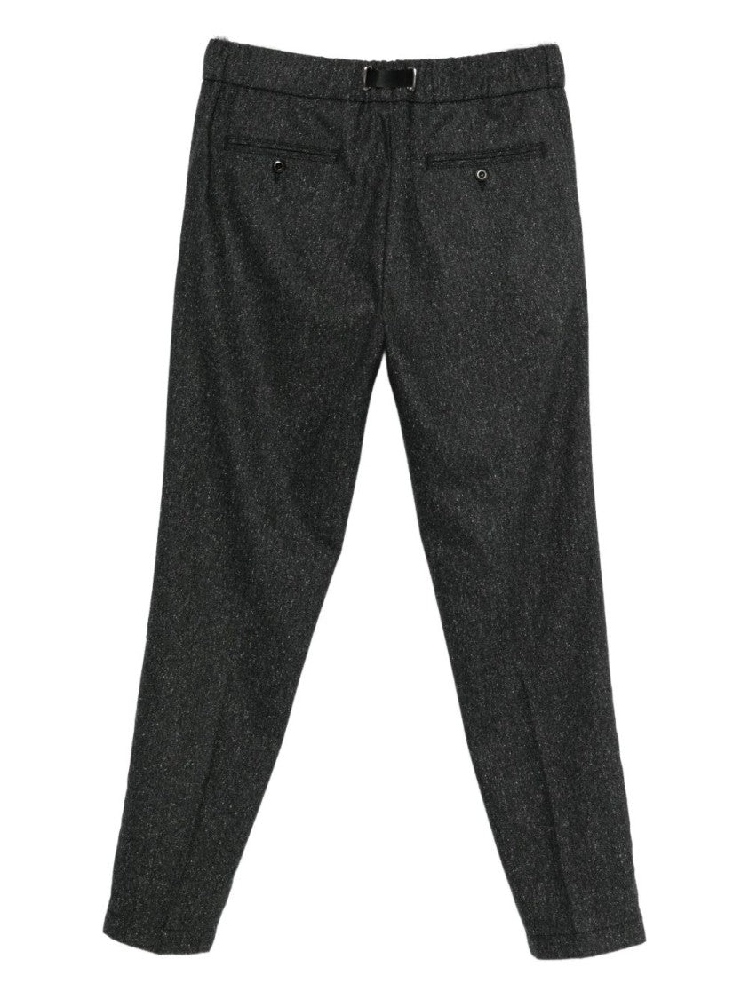 Peuterey Tailored Grey Trousers With Adjustable Buckle