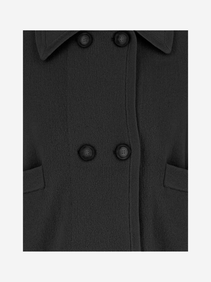 Allude Wool And Cashmere Jacket With Structured Collar And Double-Breasted Closure