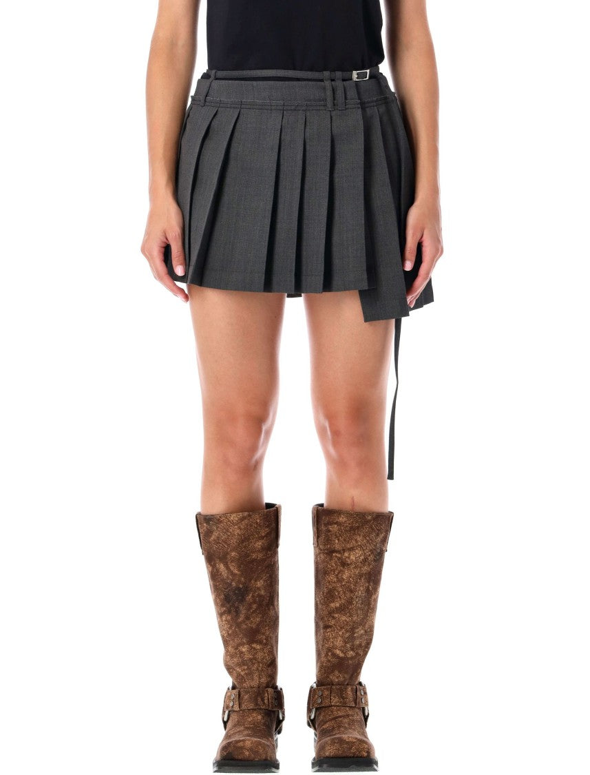 Acne Studios Ipleat Pleated Mini Skirt