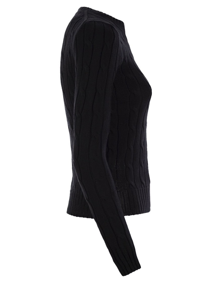 Polo Ralph Lauren Slim-Fit Cable Knit Sweater With Classic Design