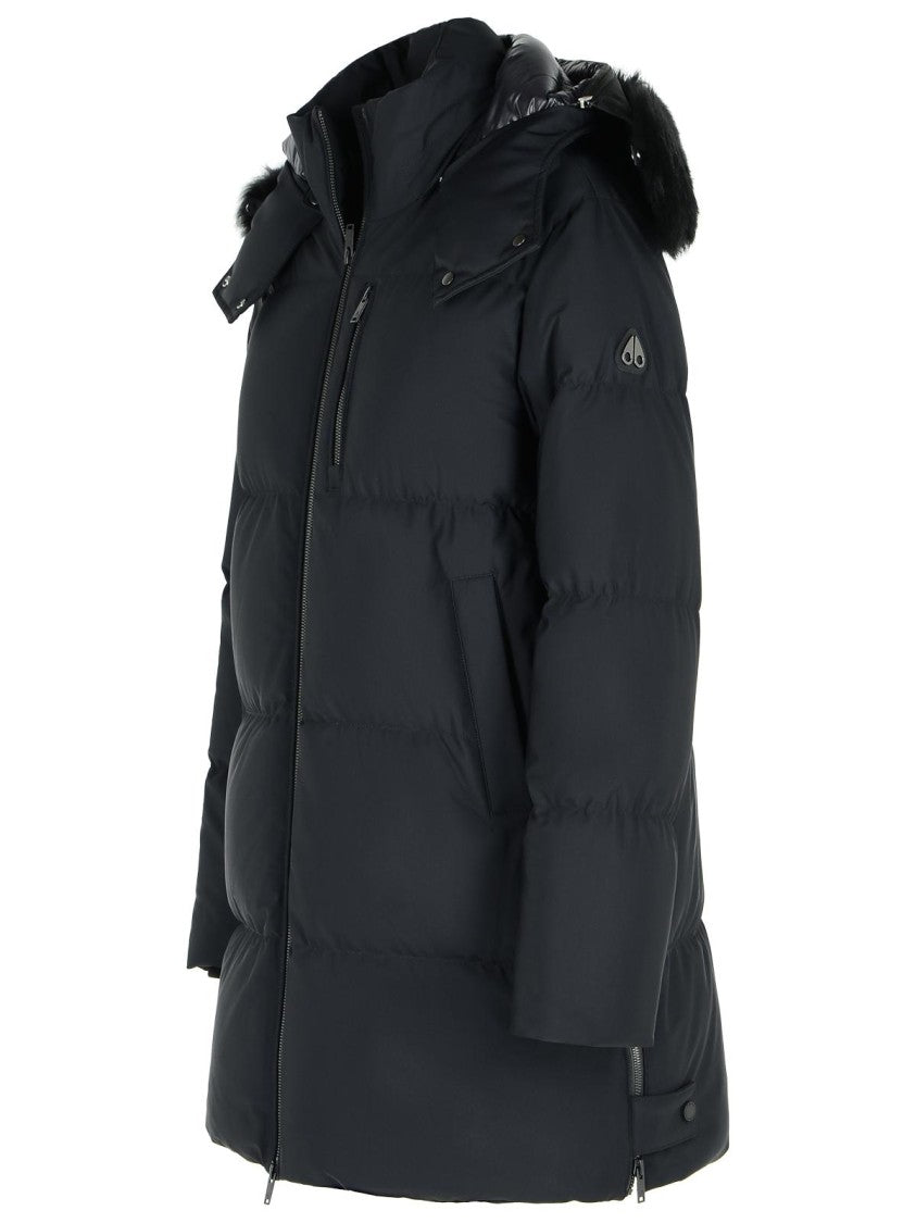 Moose Knuckles 'Chelia 3Q' Black Polyamide Blend Down Jacket