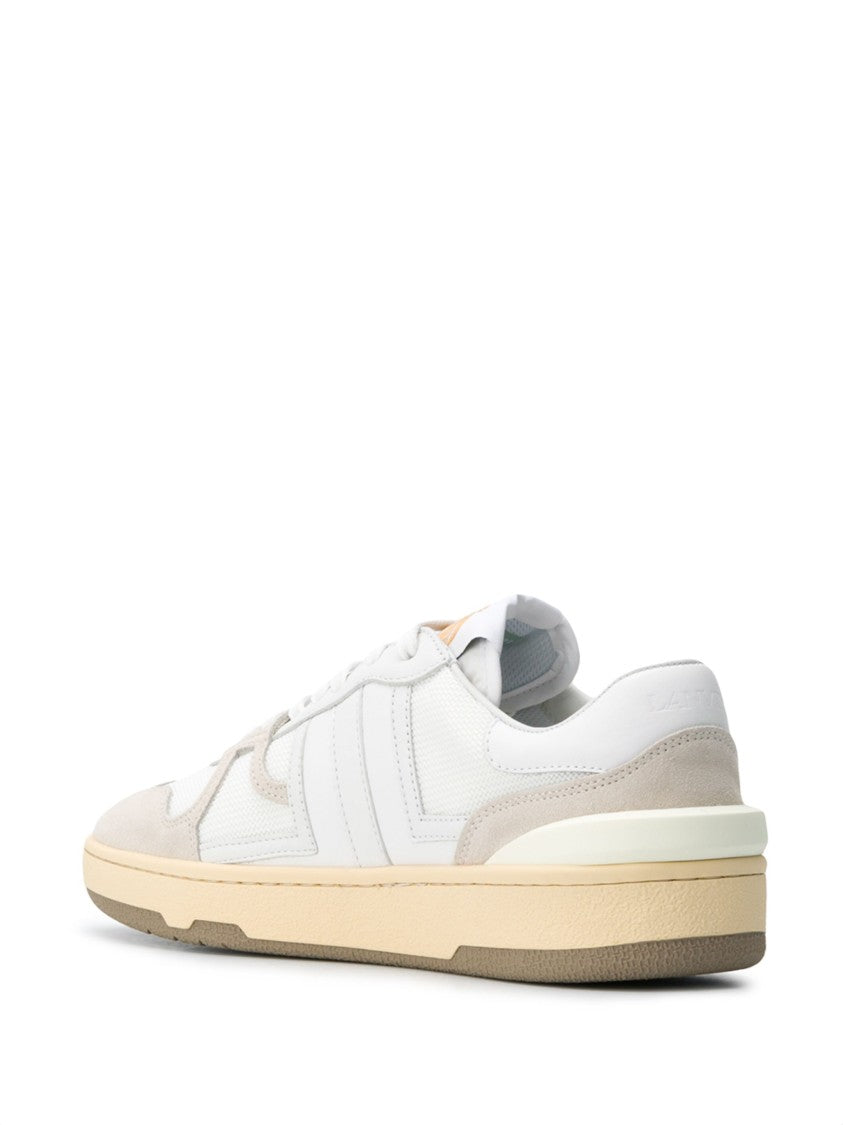 Lanvin White Tennis Low Top Clay Sneakers