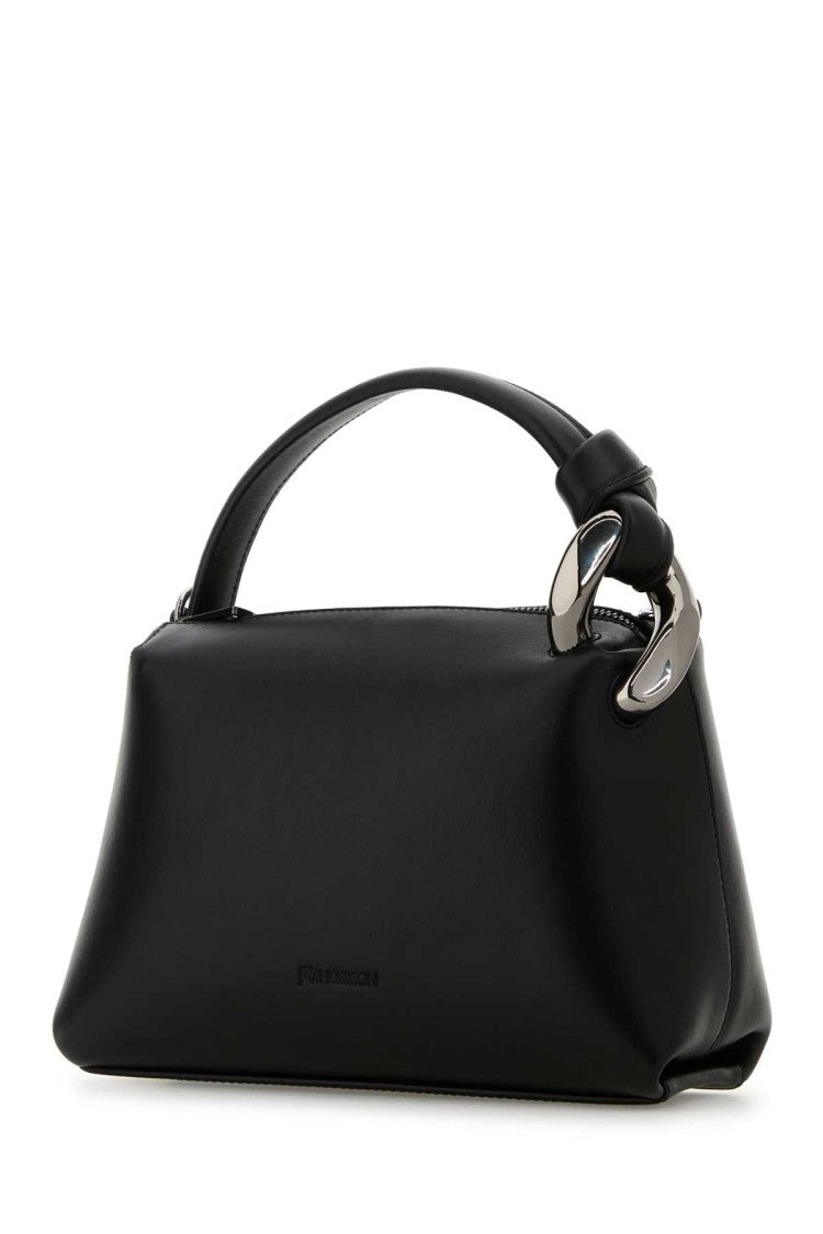 J. W. Anderson Black Leather Small Jwa Corner Handbag