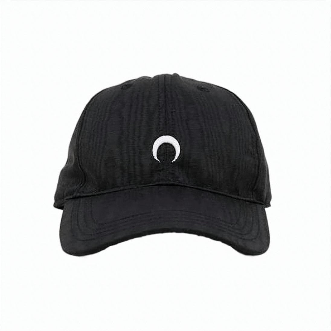 Marine Serre Structured Black Polyester Baseball Cap