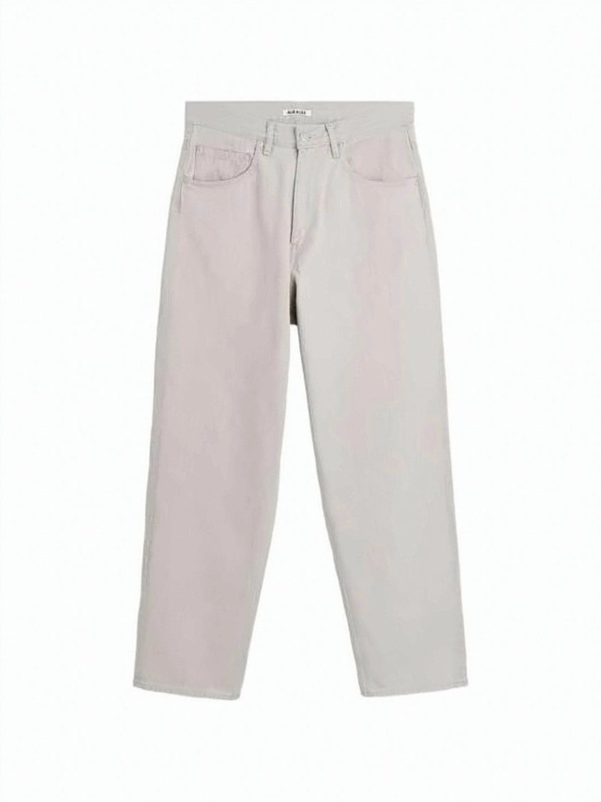 Auralee Relaxed Wide-Leg Denim Pants With Classic Five-Pocket Design
