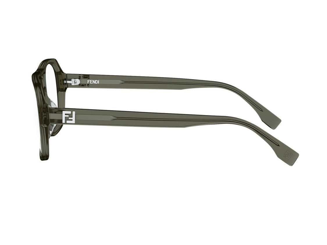 Fendi Fe50131i Double Bridge Oversized Square Eyeglasses