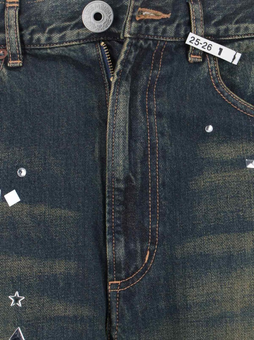 Maison Mihara Yasuhiro Straight-Leg Blue Cotton Denim Jeans