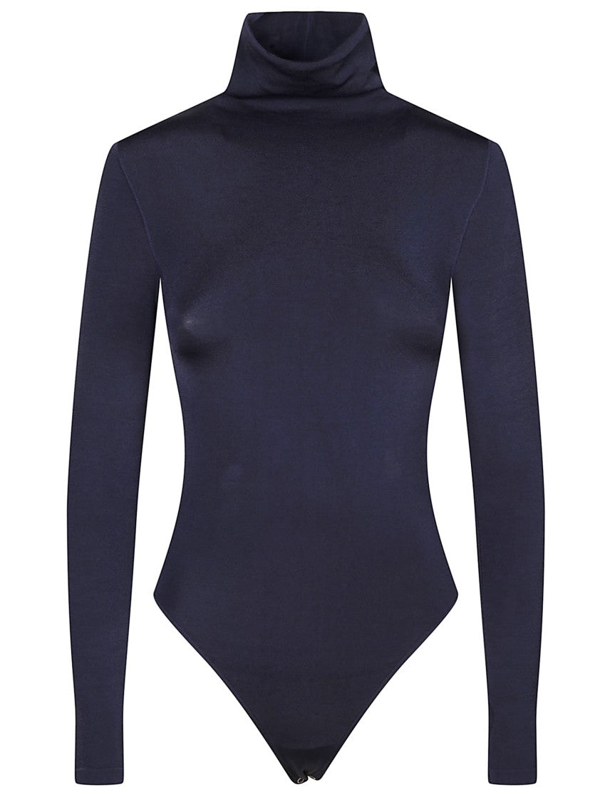 Wolford Form-Fitting Long-Sleeved Bodysuit With High Turtleneck