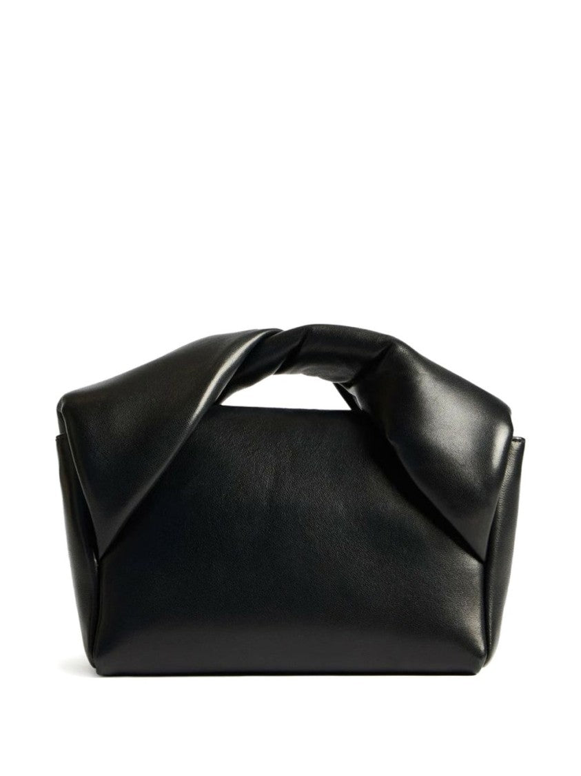J. W. Anderson Structured Black Full-Grain Lamb Leather Bag