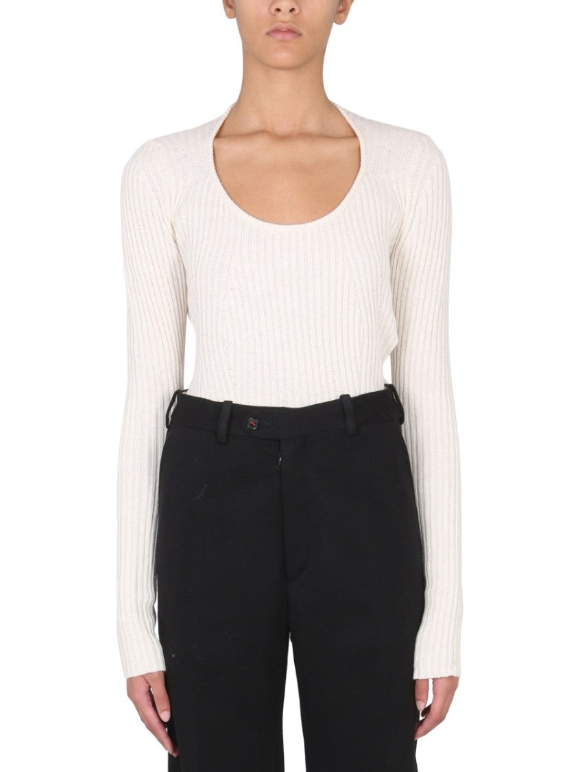 Proenza Schouler X White Label Fitted Ribbed Knit Sweater