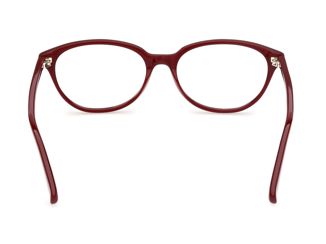 Max Mara Mm5265 Deep Burgundy Rounded Cat-Eye Eyeglasses