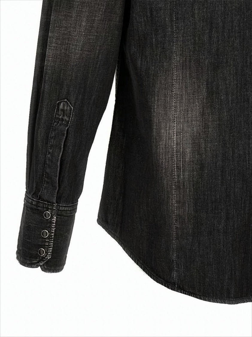 Dsquared2 Faded Black Denim Shirt