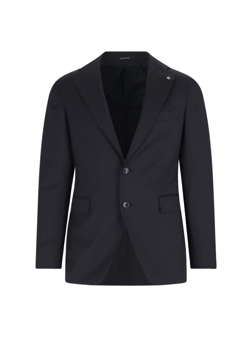 Tagliatore Double-Breasted Tailored Suit With Classic Navy Blazer