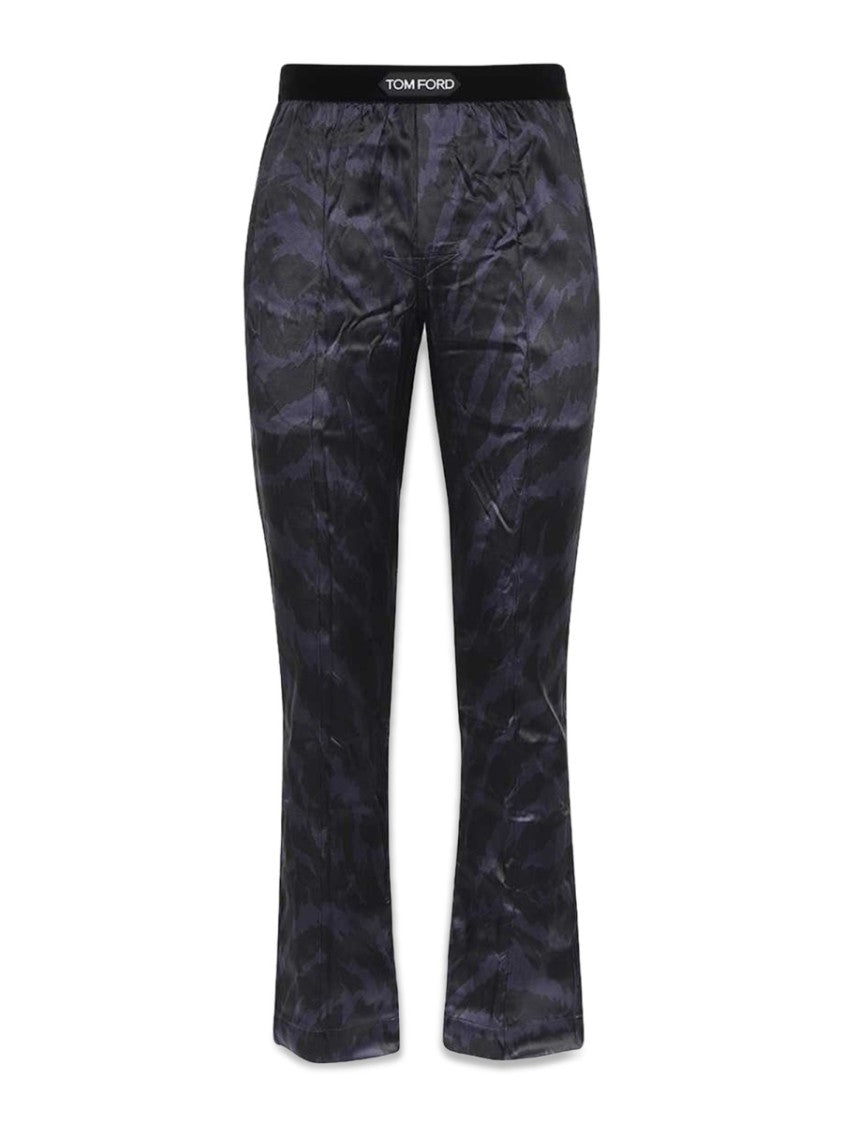 Tom Ford Slightly Flared Silk Blend Pants
