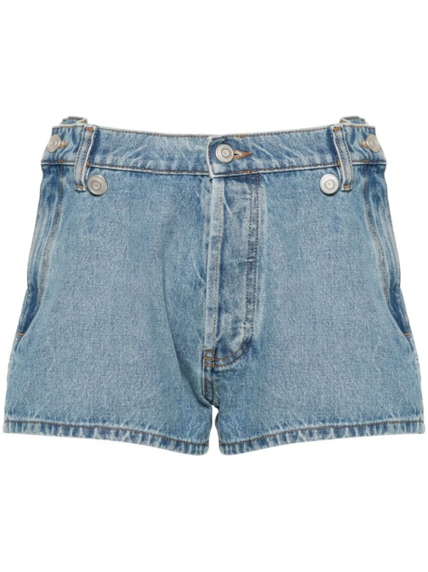 Coperni Light Blue Cotton Denim Shorts