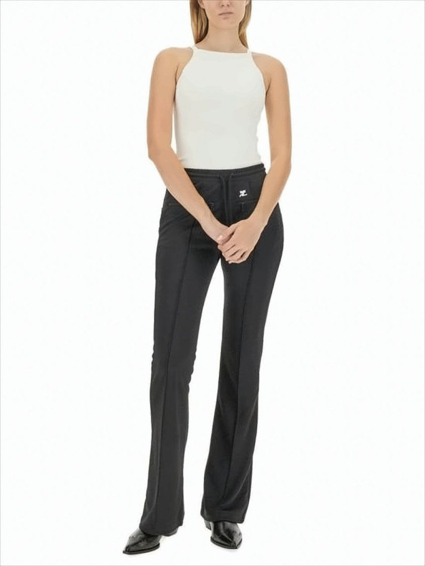 Courrèges High-Neck Sleeveless Top With Fitted Silhouette