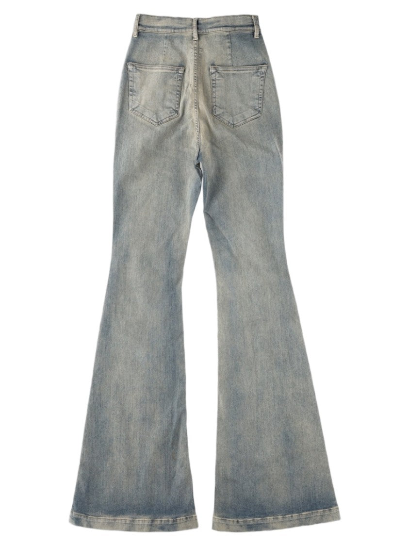 Drkshdw By Rick Owens Denim Flared High-Waisted Jeans