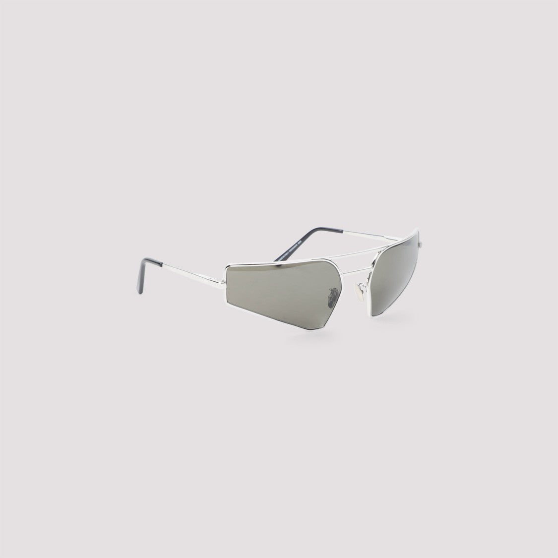 Rick Owens Prong Silver Metal Sunglasses