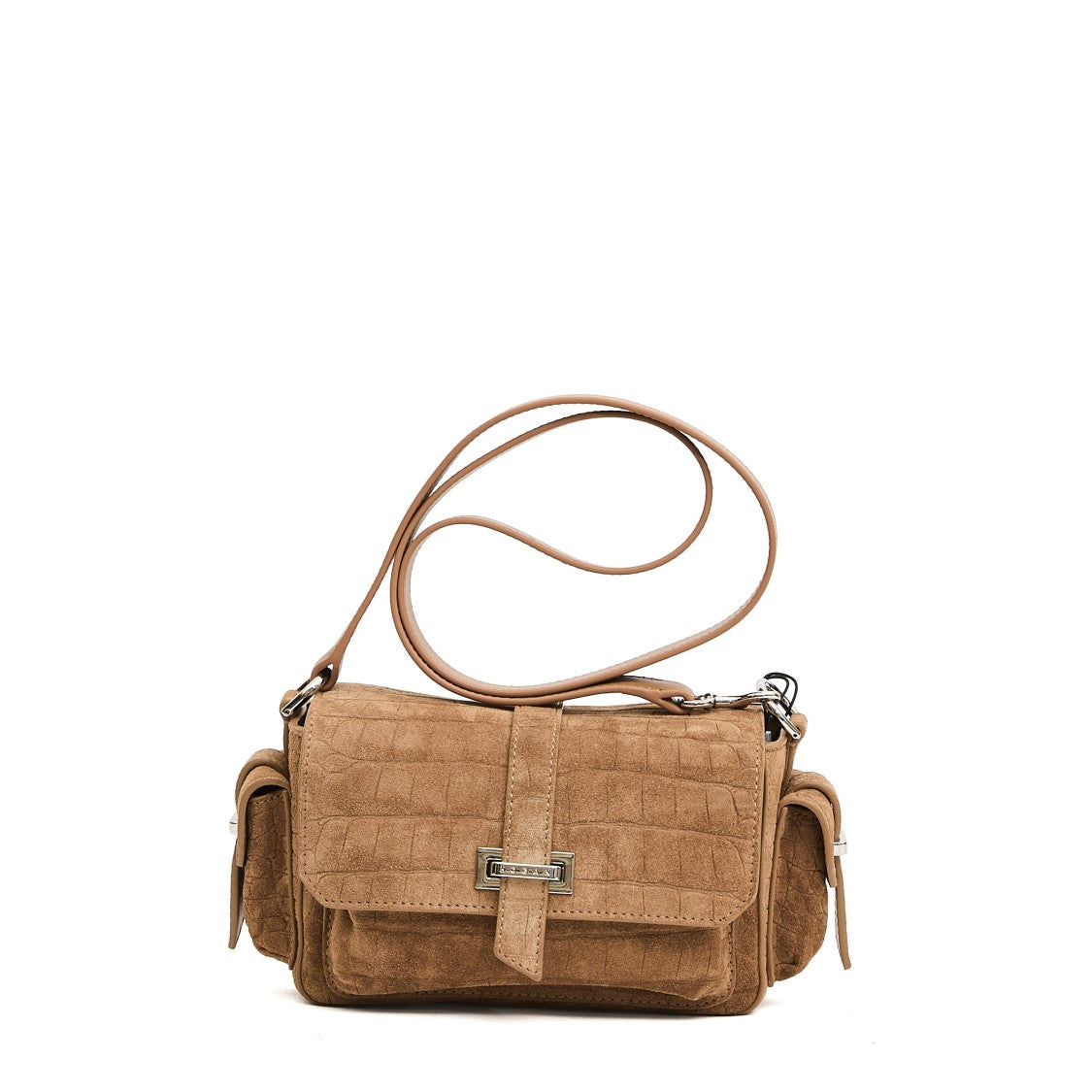 Hogan Small Flap Bag In Beige Coconut Crust