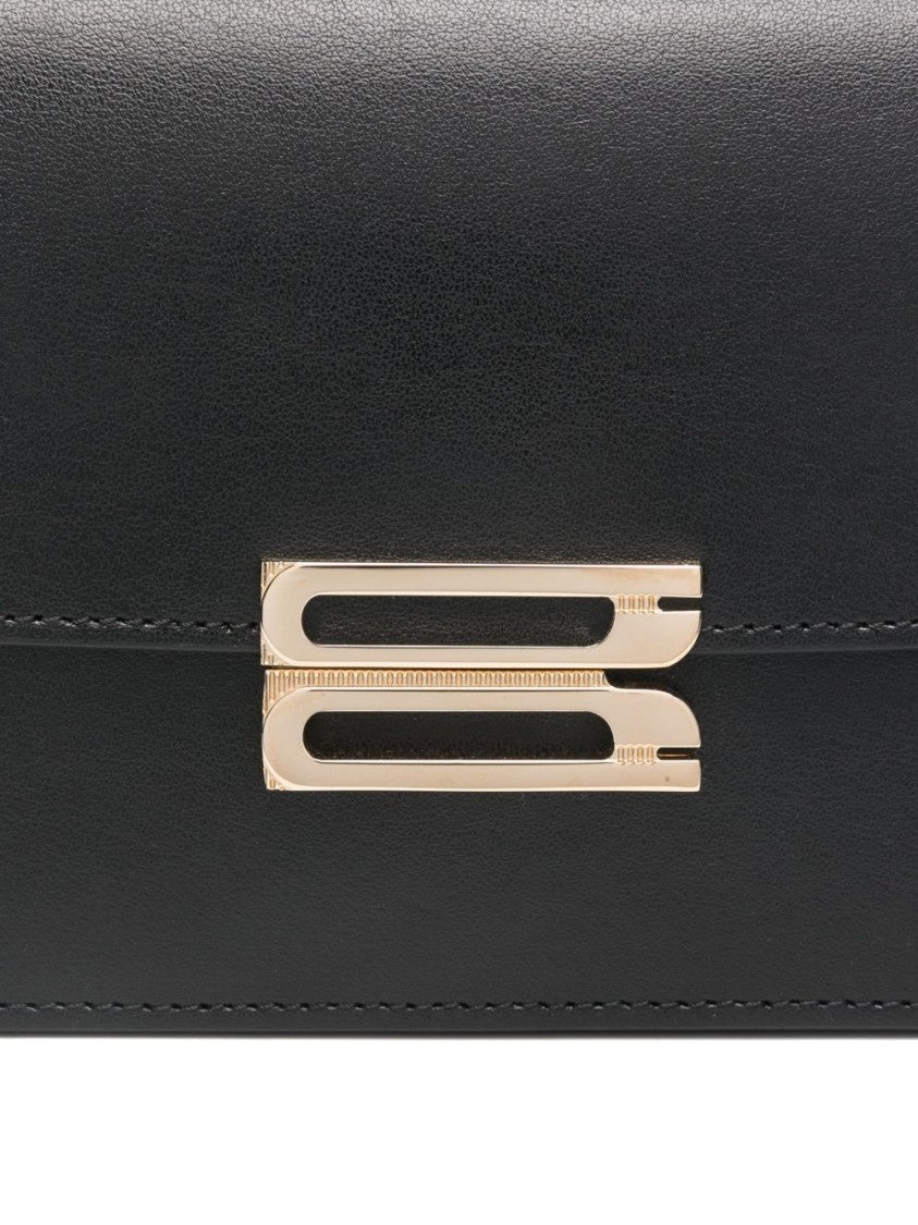 Victoria Beckham Foldover Magnetic Clasp Bag With Adjustable Strap