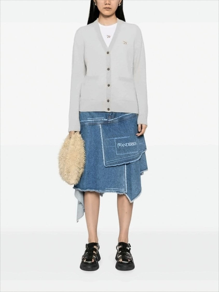 Maison Kitsuné Boxy Fit V-Neck Cardigan