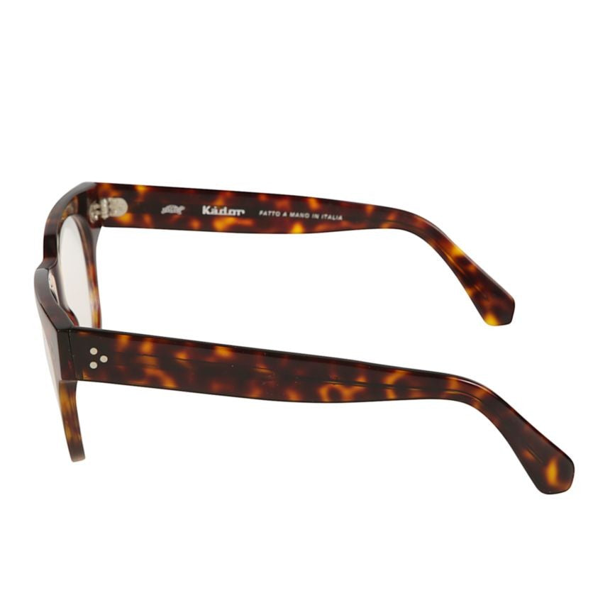 Kador Hampton Classic Tortoiseshell Eyeglasses With Silver Dot Accents