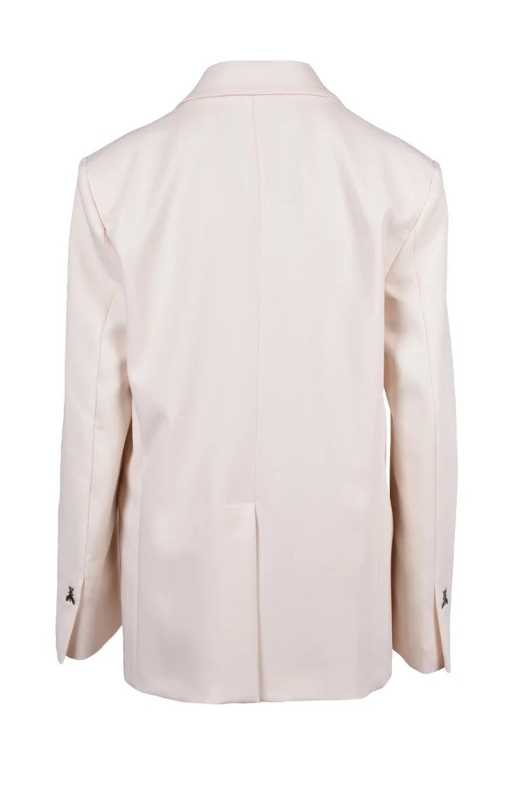 Patrizia Pepe Long Lined Jacket - Cream