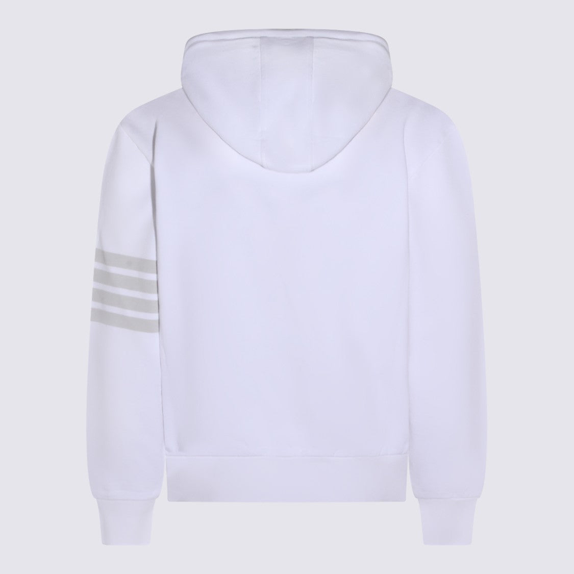 Thom Browne White Hooded Sweatshirt
