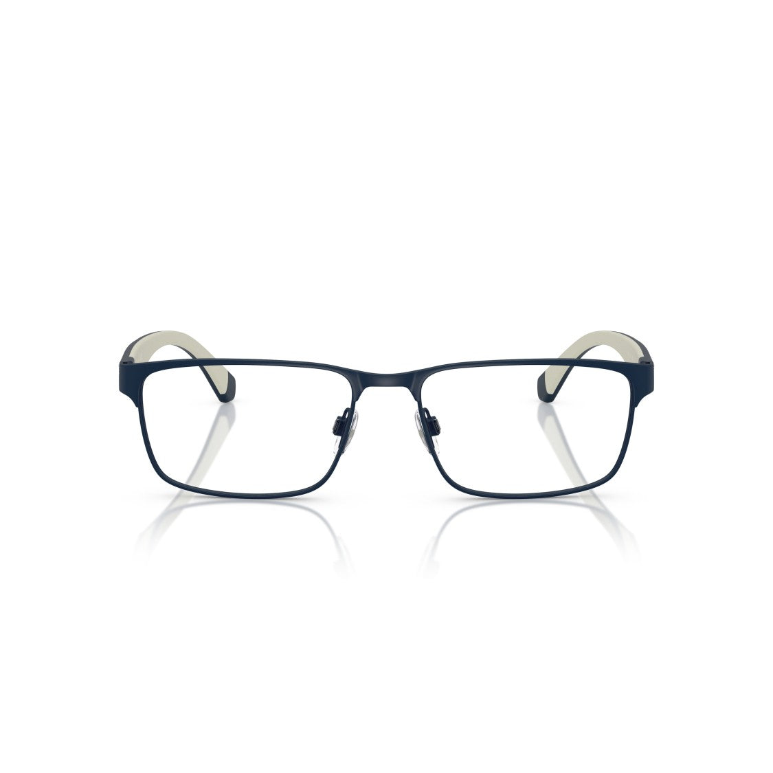 Emporio Armani 0Ea1105 Rectangular Metal Eyeglass Frames With Adjustable Nose Pads