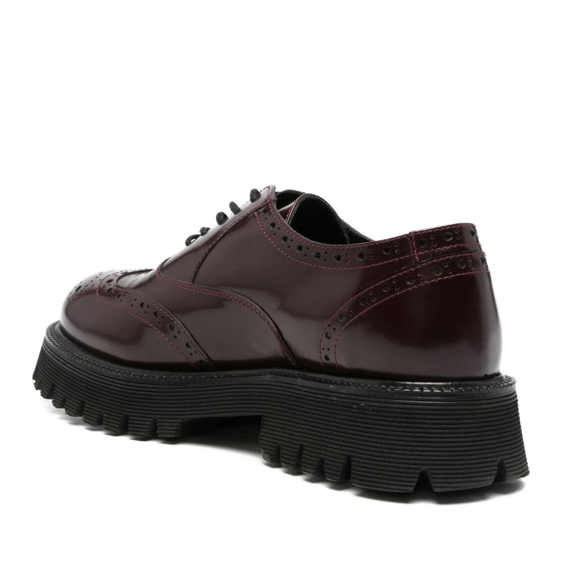 Adrianna Feretti Red Polished Brogue Shoes
