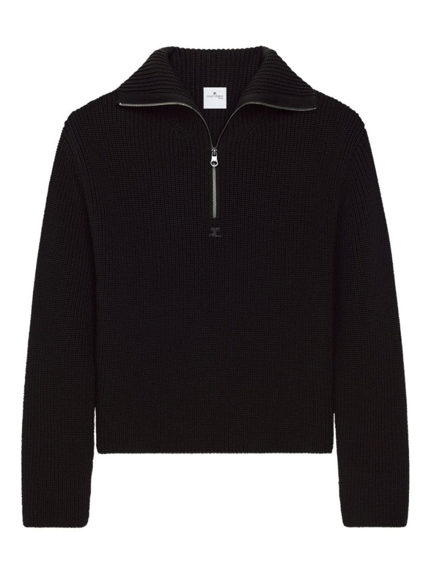 Courrèges Ribbed Knit Sweater